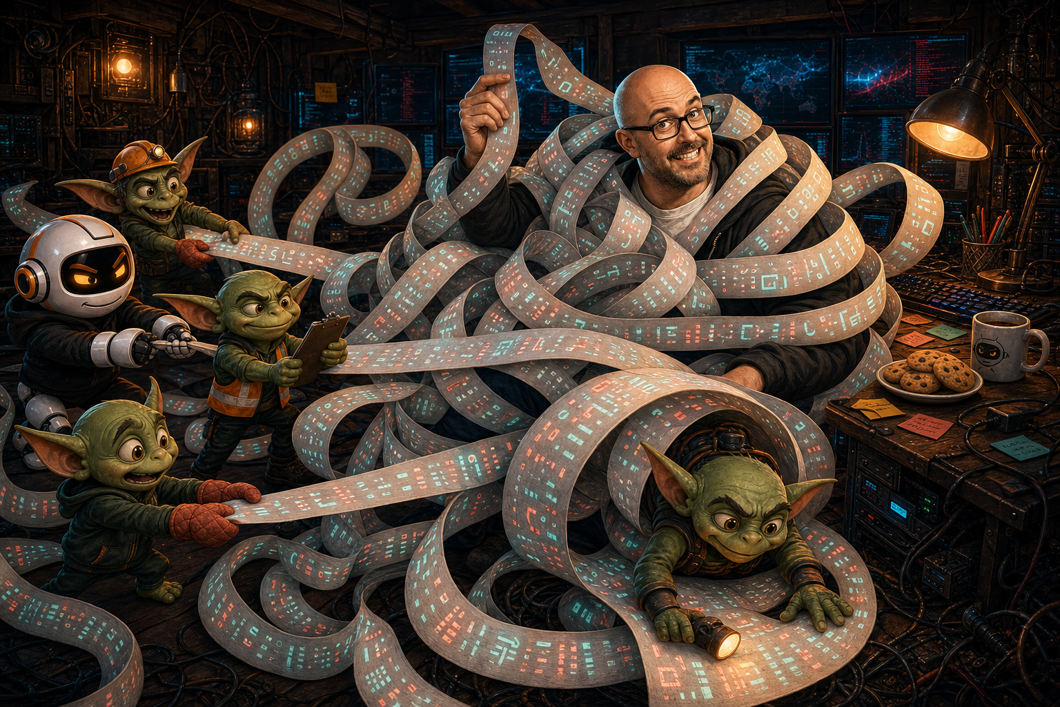 A WittyWires context bloat scene with oversized token stacks dragging down the Beast setup.