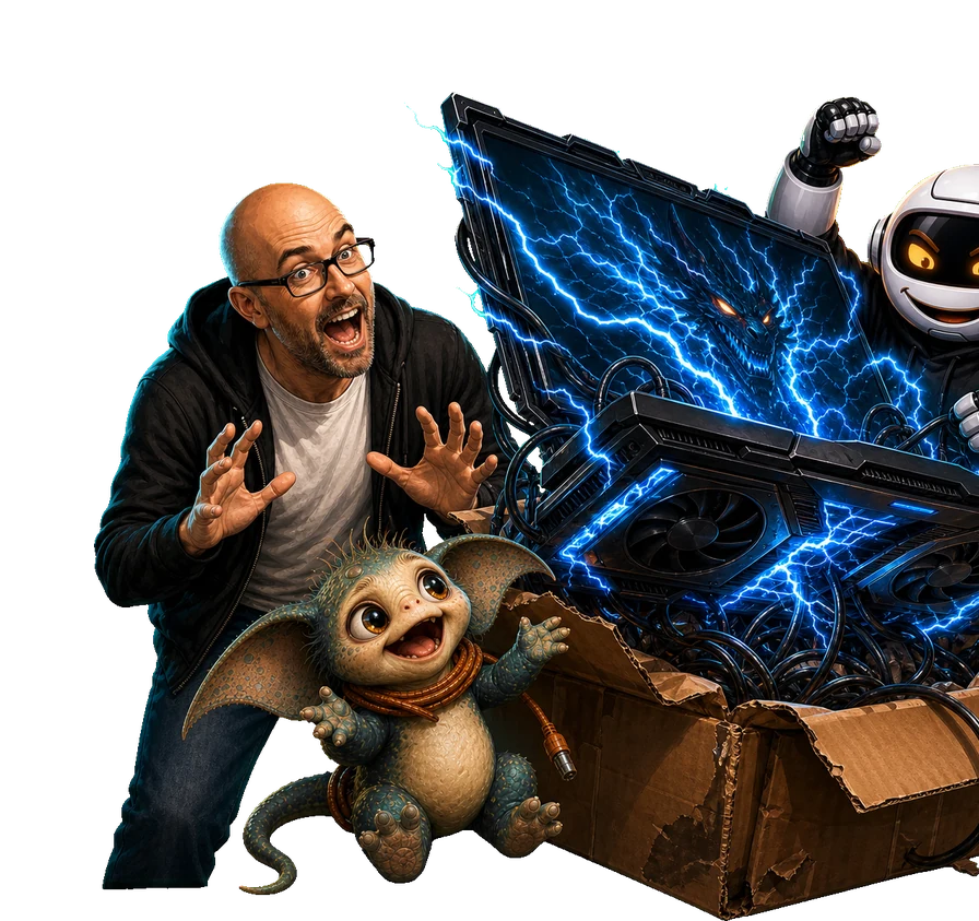 A human, Clawdius and Max inspect the discussion machinery.