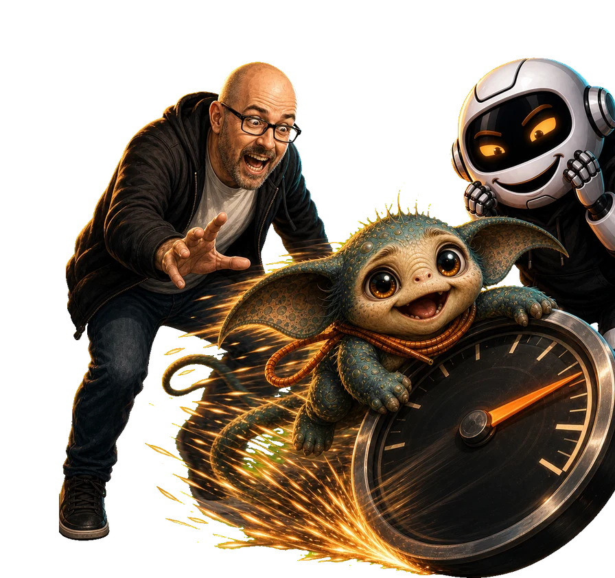 A human, Clawdius and Max inspect the discussion machinery.