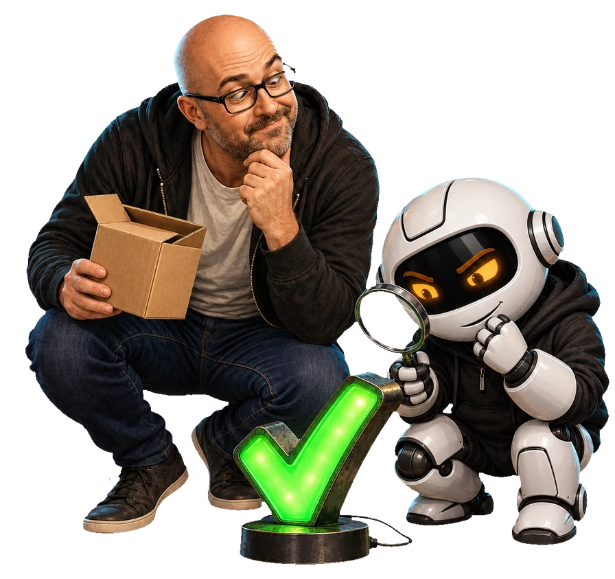 A human, Clawdius and Max inspect the discussion machinery.