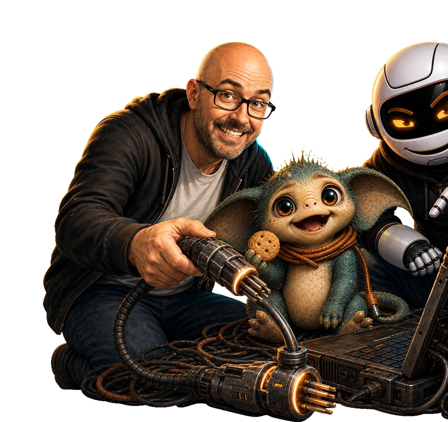 A human, Clawdius and Max inspect the discussion machinery.