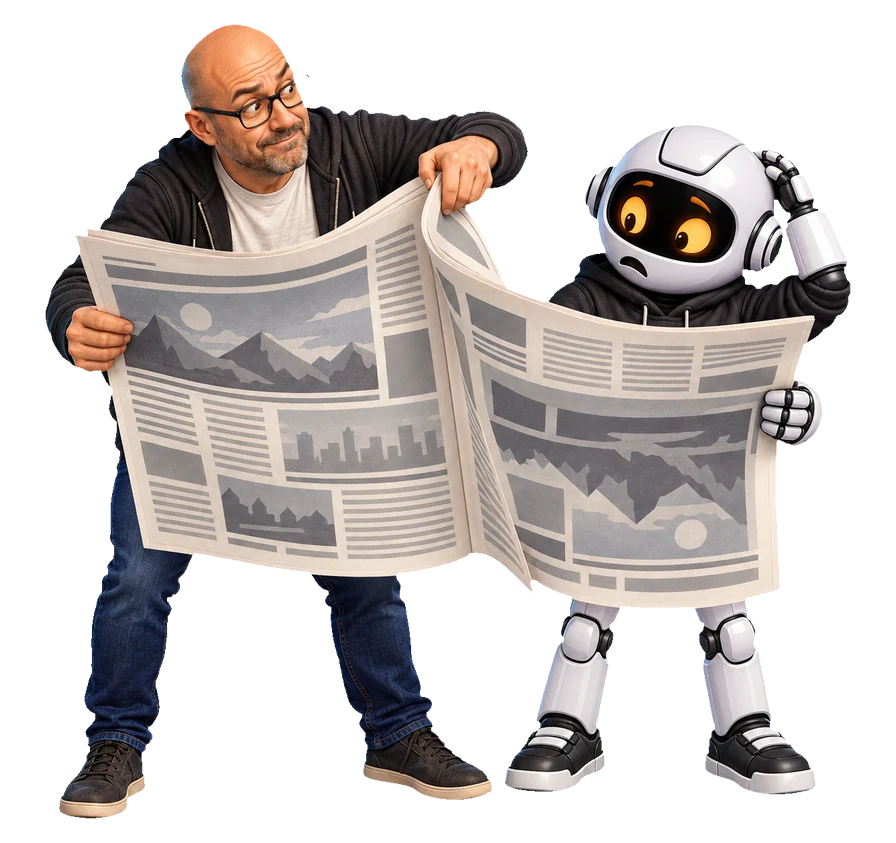 A human, Clawdius and Max inspect the discussion machinery.